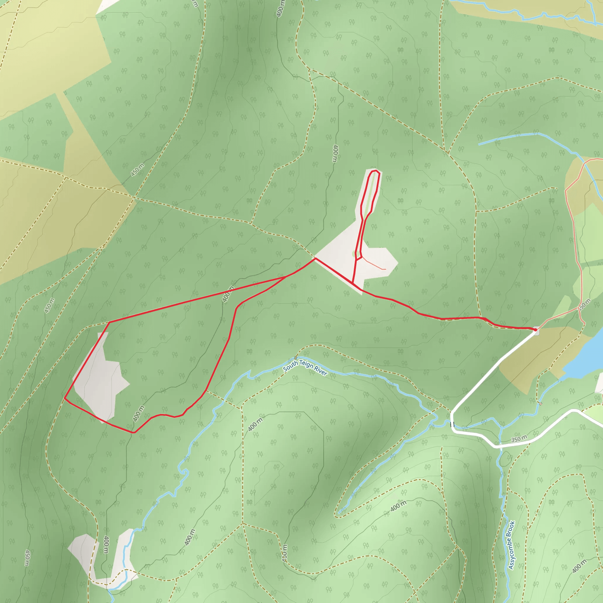 Froggymead and Hemstone Rocks mobile static map