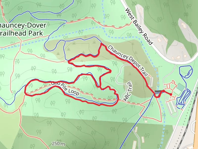 Gob Pile Loop via Chauncey Depot Trail