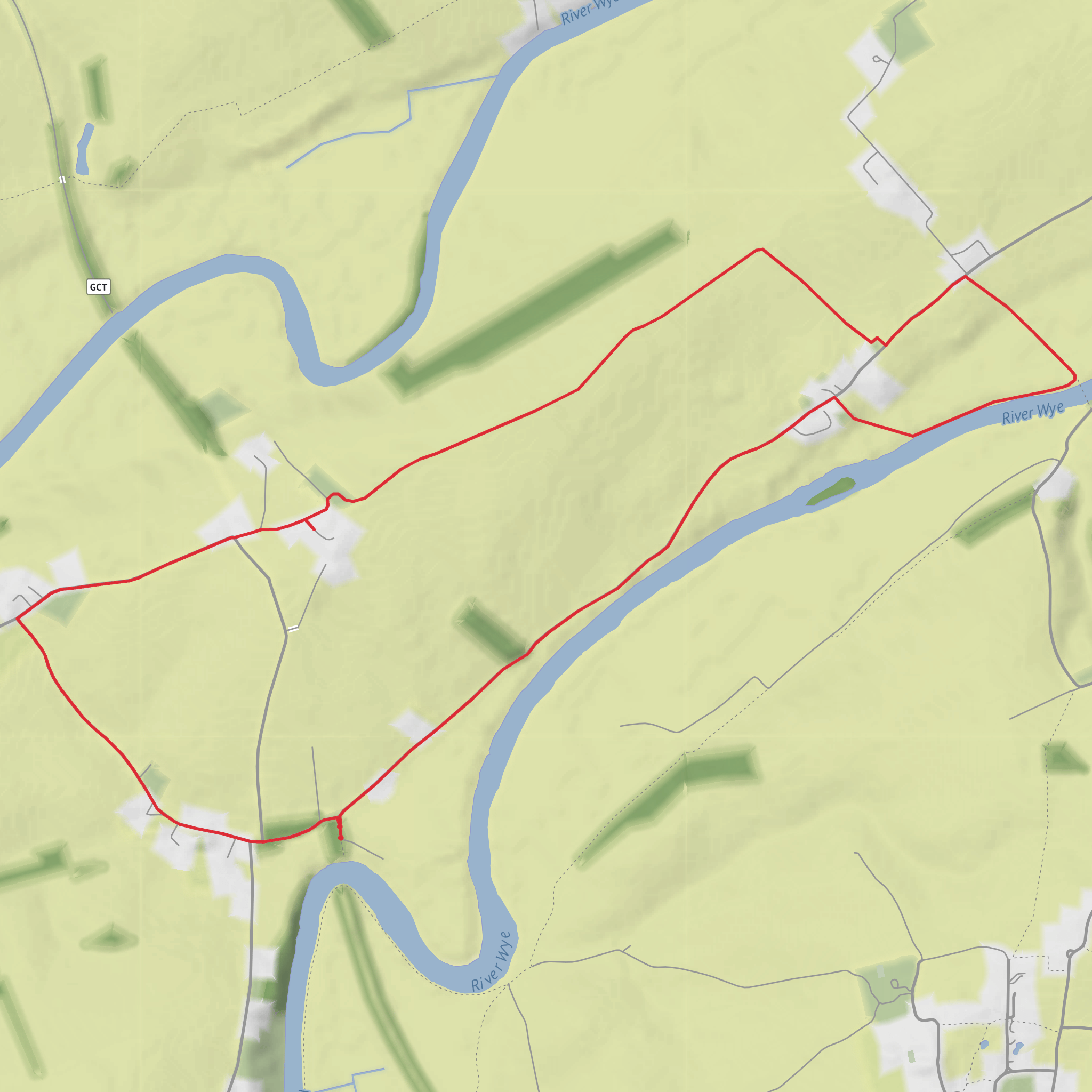 Backney Bridge Picnic Site and Foy mobile static map