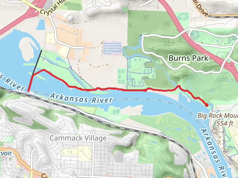 Arkansas River Trail and Big Dam Bridge