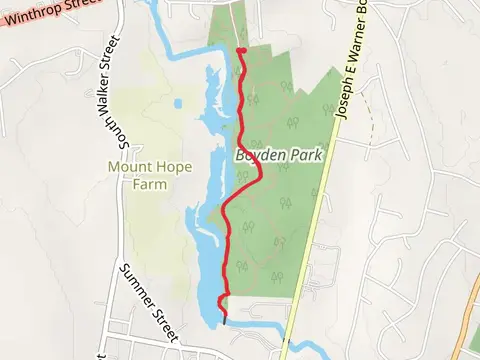 Threemile River Walk from Fragrance Gardens