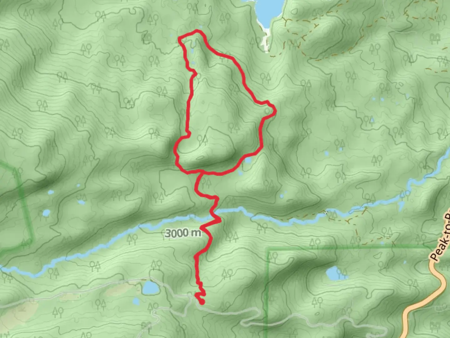 An image depicting the trail Sourdough and Wapiti Loop Trail and its surrounding area.