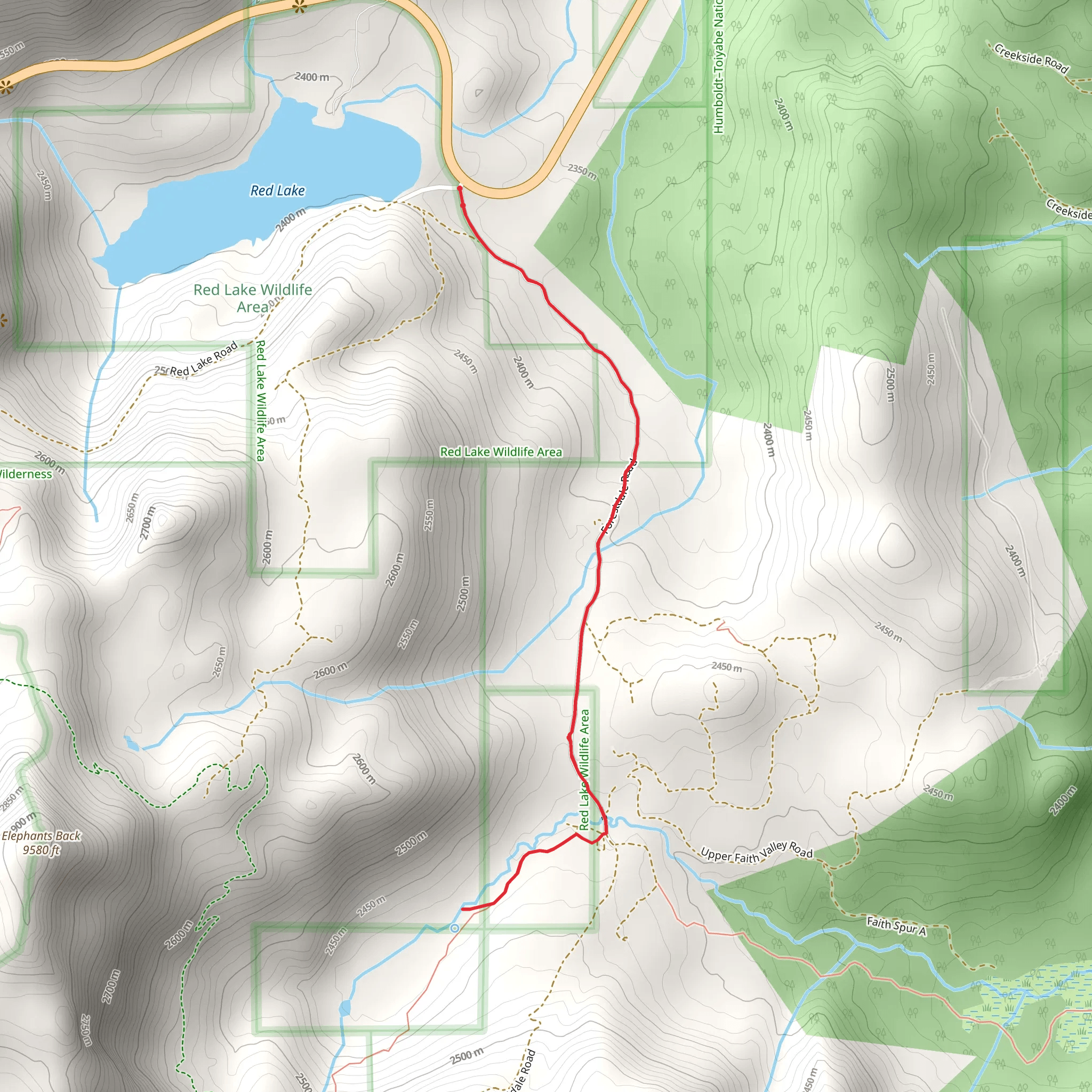 Forestdale Creek Walk mobile static map