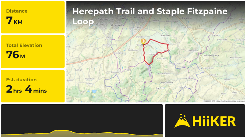 Herepath Trail and Staple Fitzpaine Loop | Somerset | England