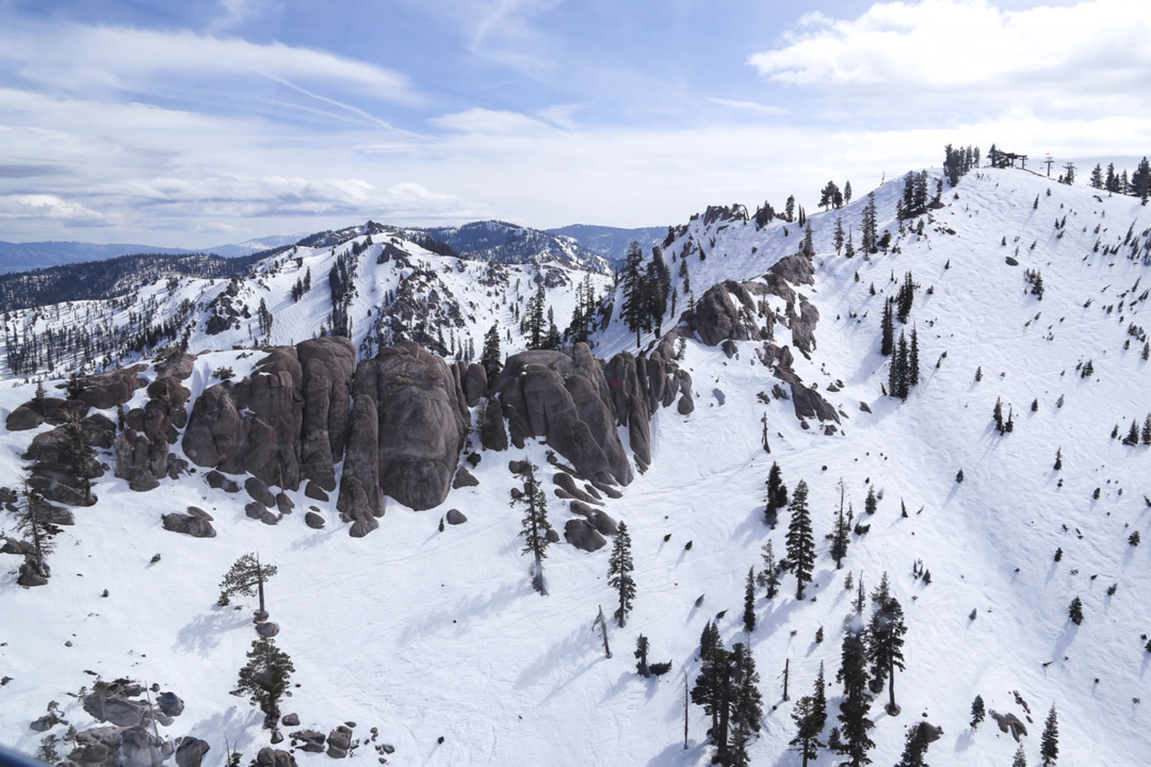 An image depicting the trail Squaw Saddle Trail via Five Lakes Trail and its surrounding area.
