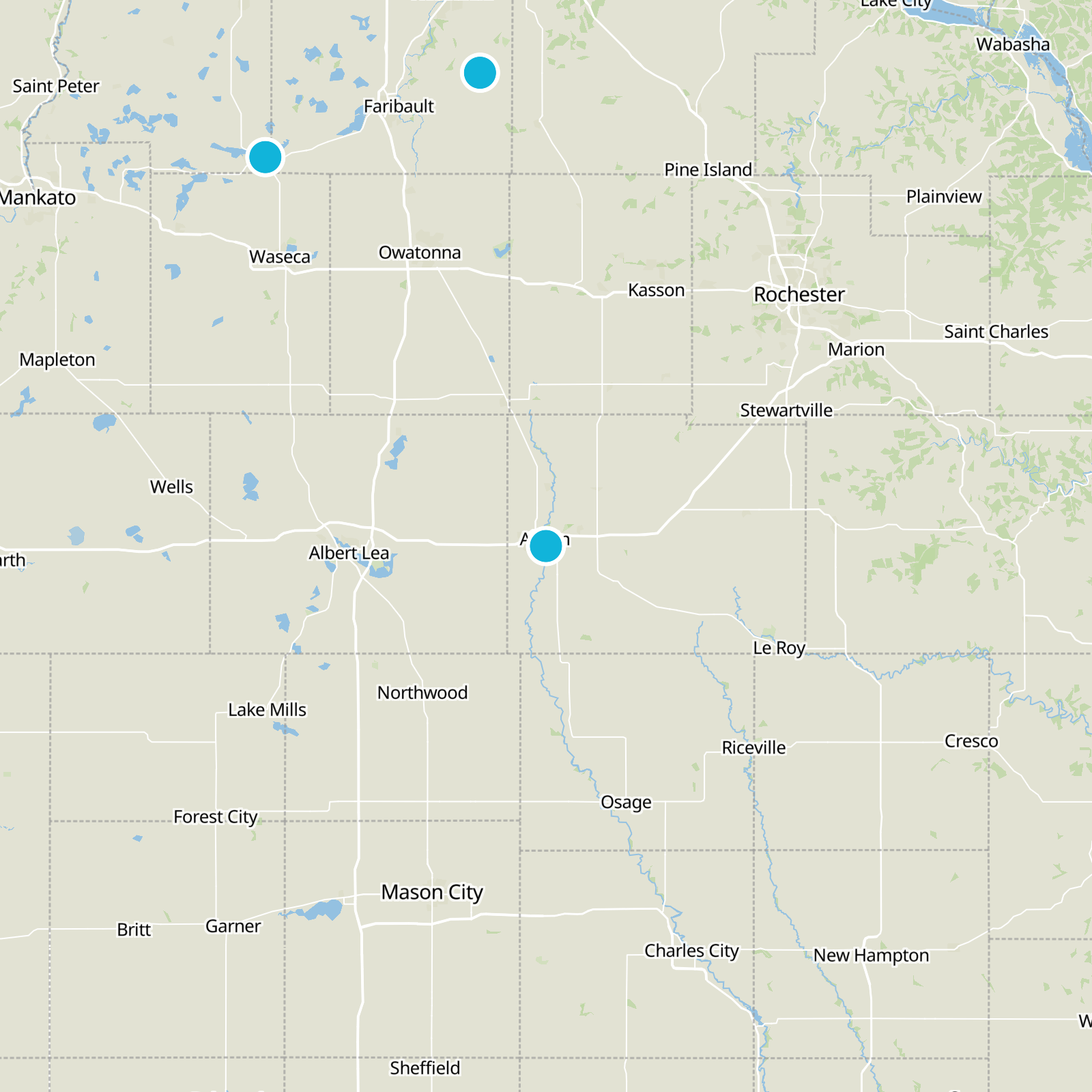 Mower County Static Map