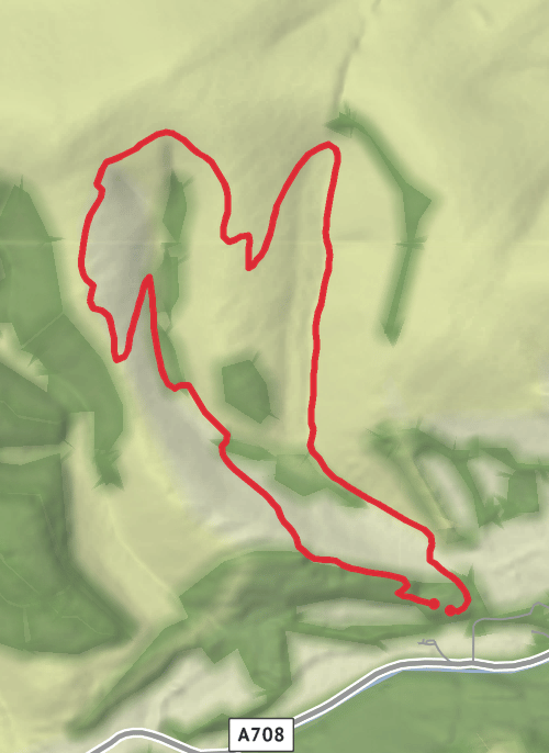 Broadmeadows - Blue trail mobile static map