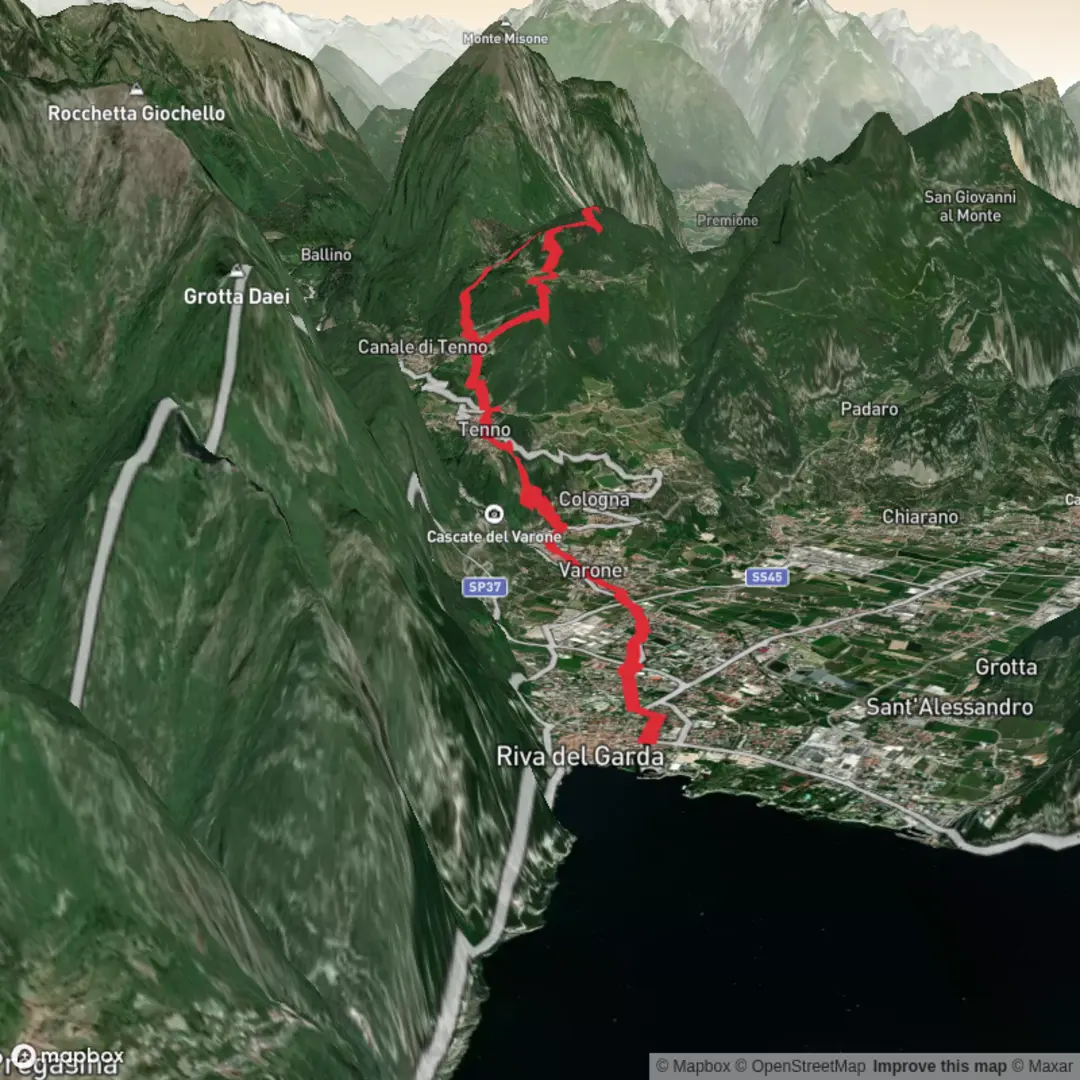 An image depicting the trail Monte Pietro Circular and its surrounding area.