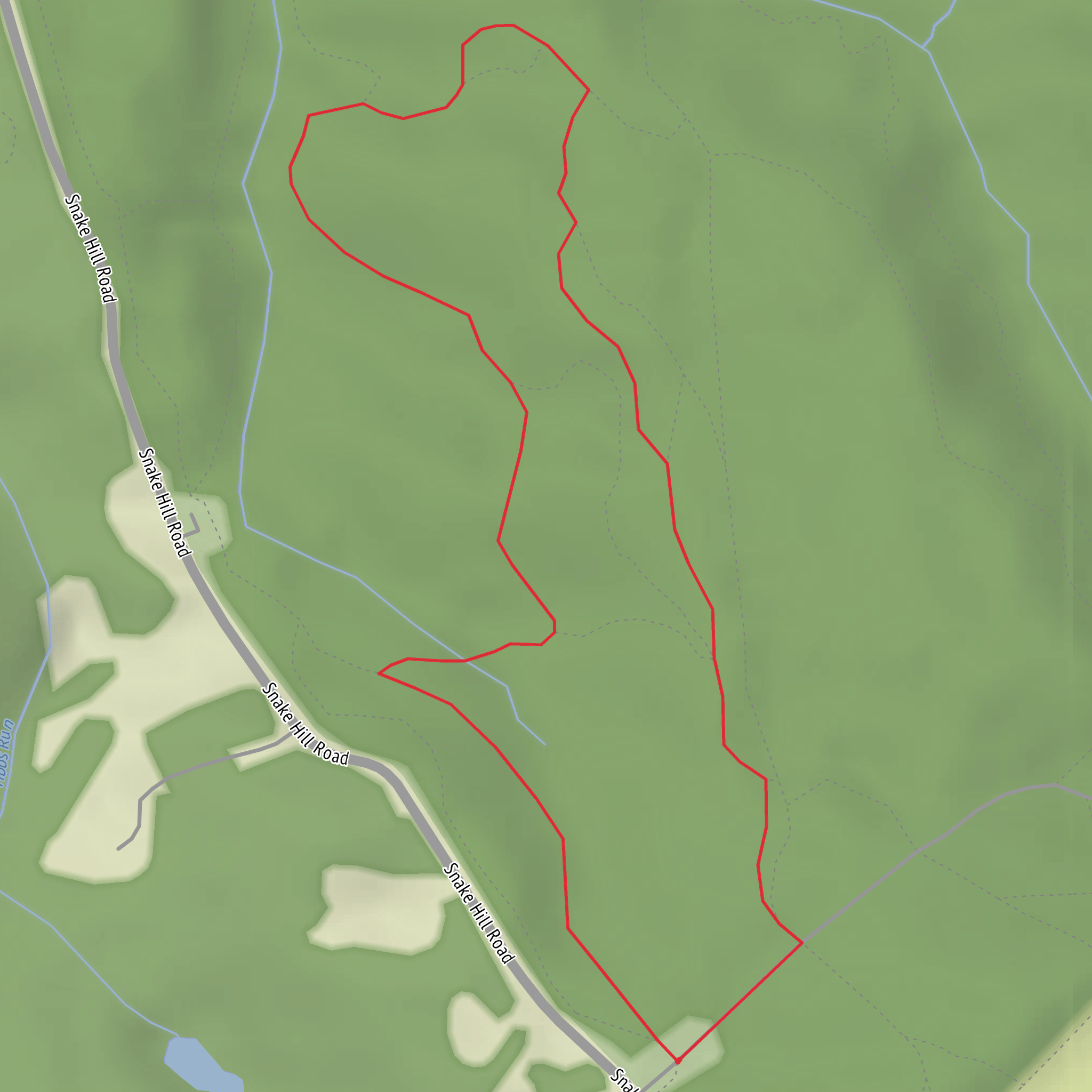 Sidewider and Sidewinder North Loop Trail mobile static map