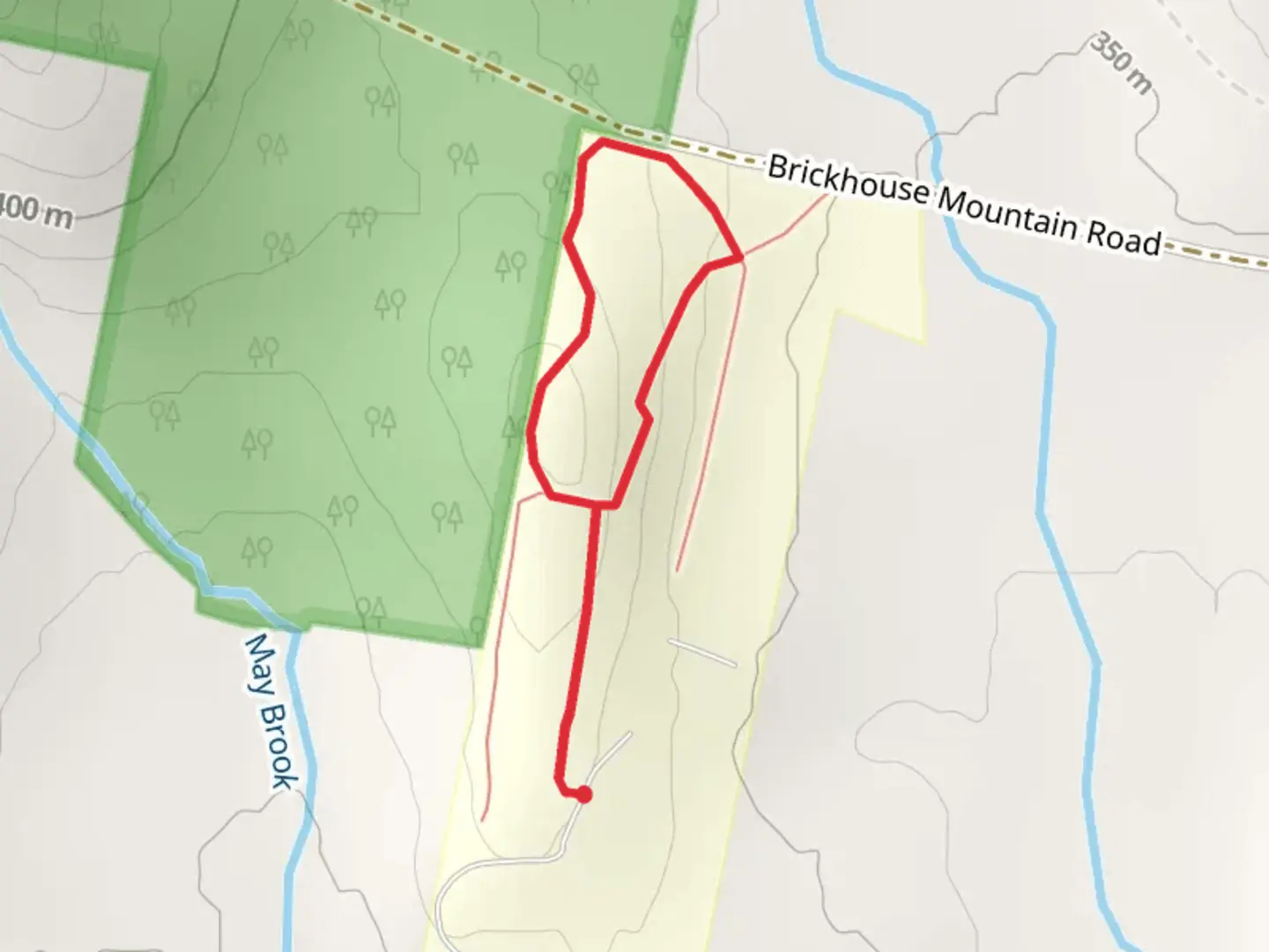 An image depicting the trail West Street Loop Trail and its surrounding area.