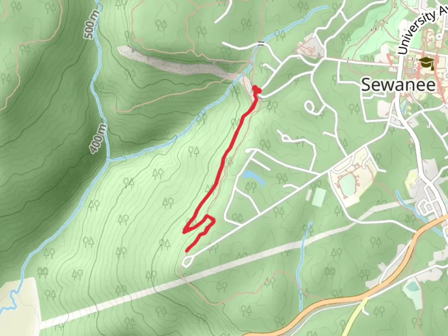 An image depicting the trail Perimeter Short Trail and its surrounding area.