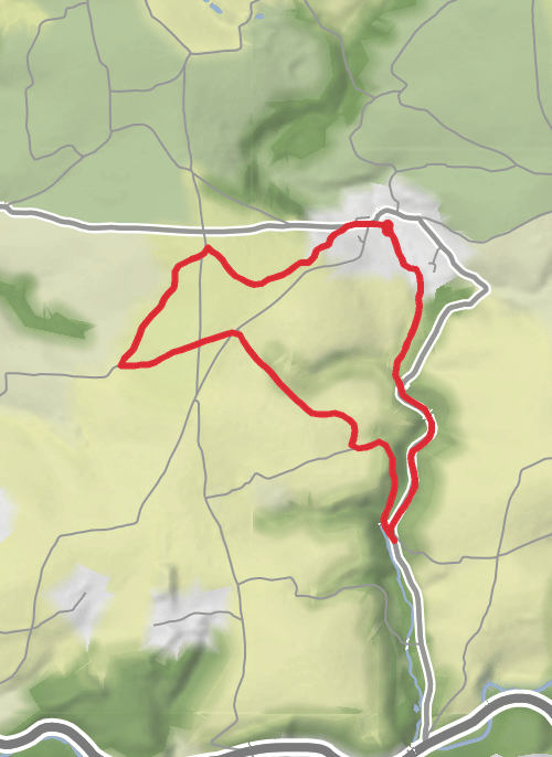Hike on Saint Neot circular mobile static map