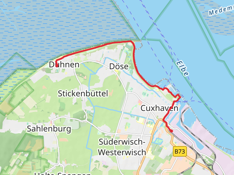 Cuxhaven to Duhnen Coastal Walk