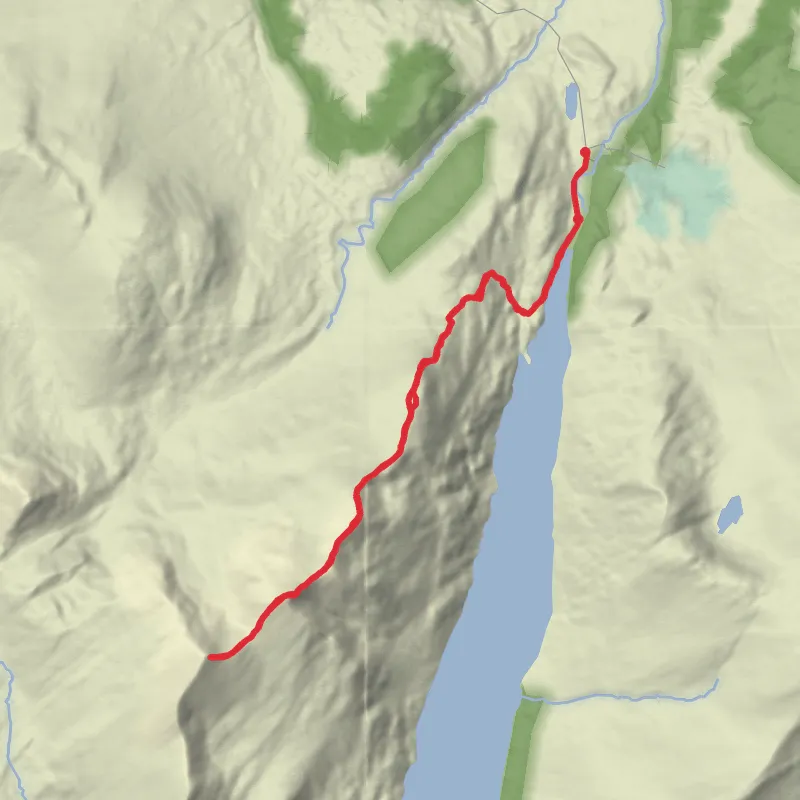 Hike from Tulloch mobile static map