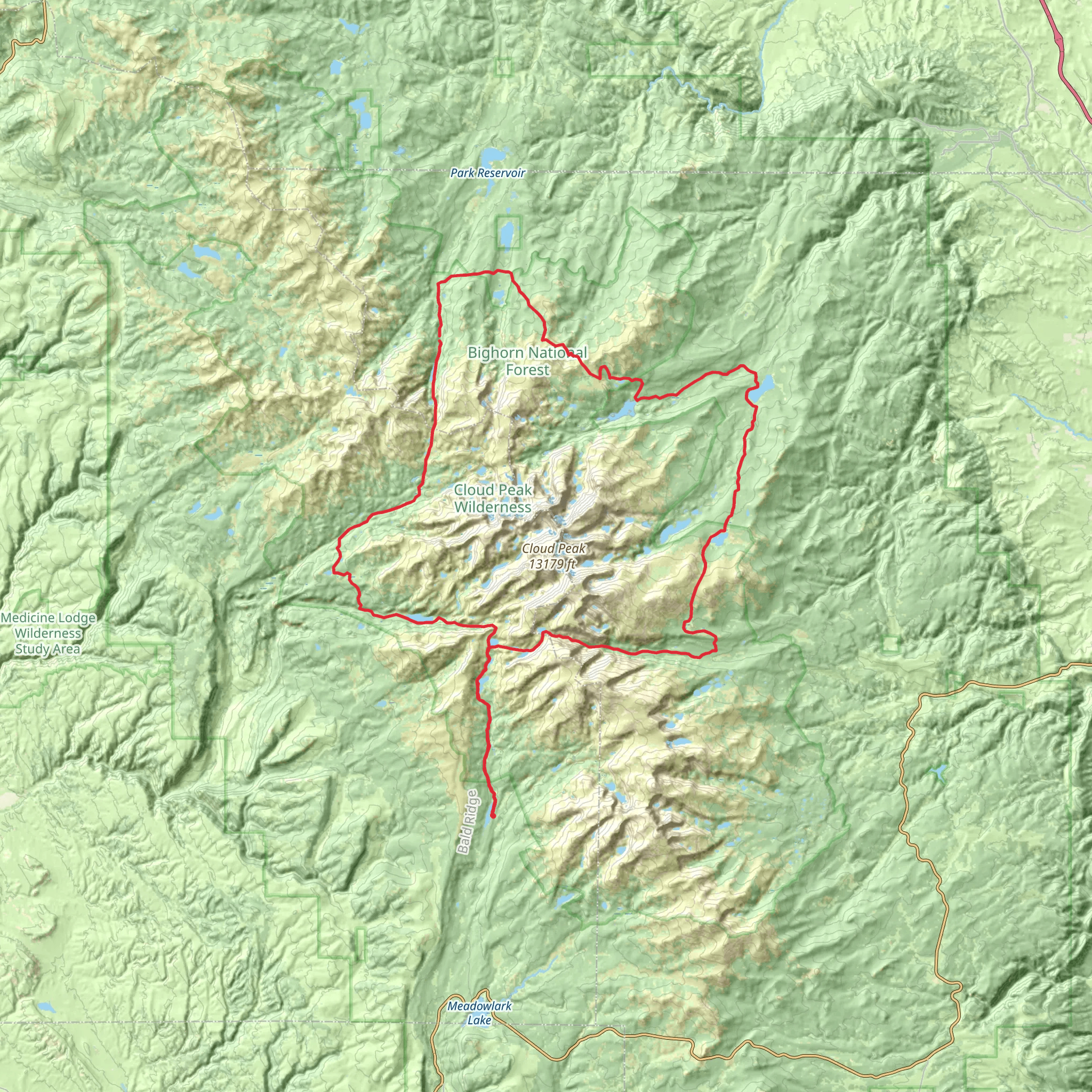 Solitude Trail Loop mobile static map