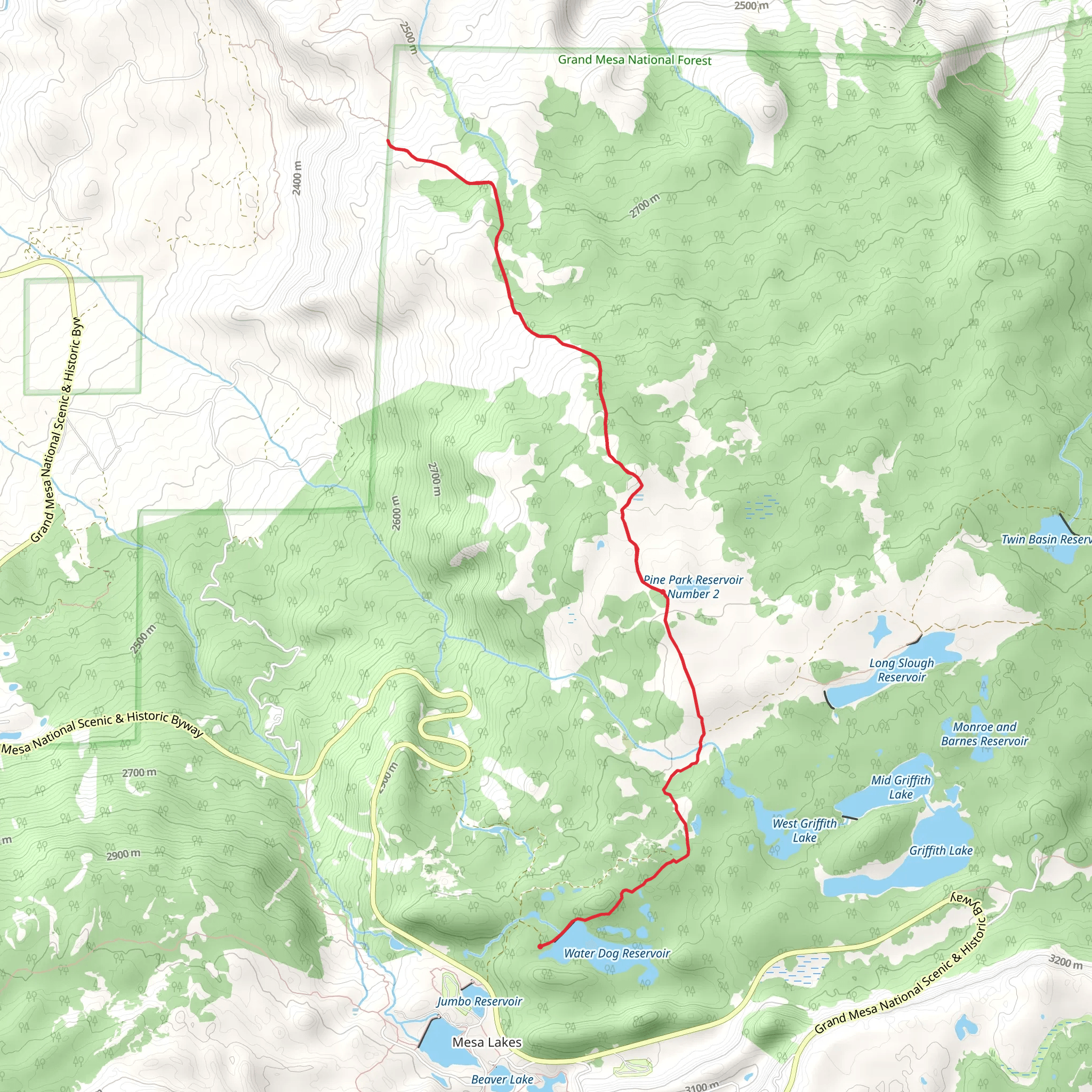 Crum Reservoir Trail mobile static map
