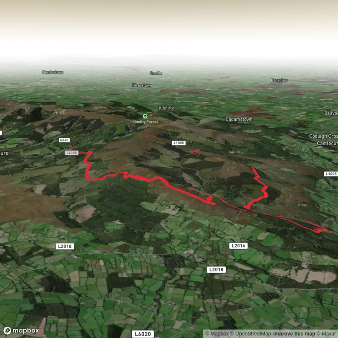 An image depicting the trail Hike from Boleybeg and its surrounding area.