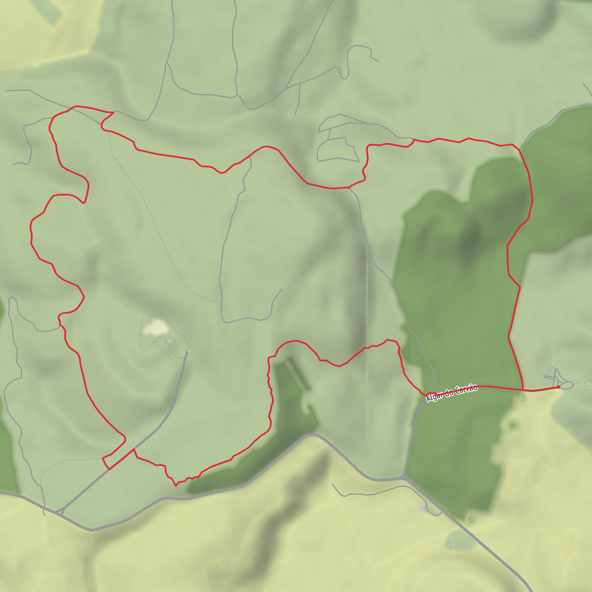 Algar do Carvão and Furnas do Enxofre Loop mobile static map