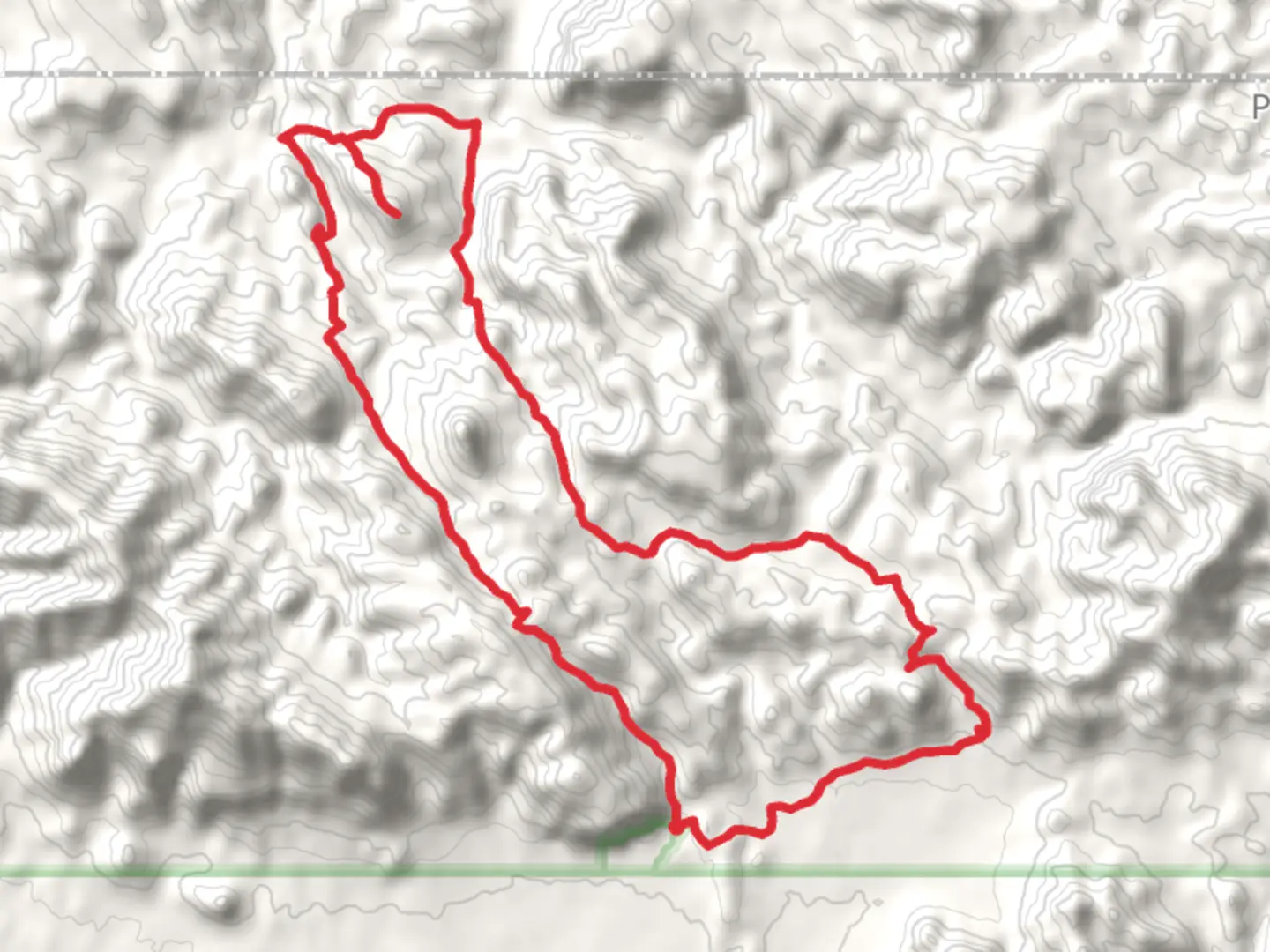 An image depicting the trail Peralta Canyon, Black Top Mesa and Bluff Saddle Loop Trail and its surrounding area.
