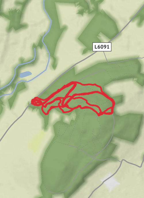 Hike from Craane mobile static map