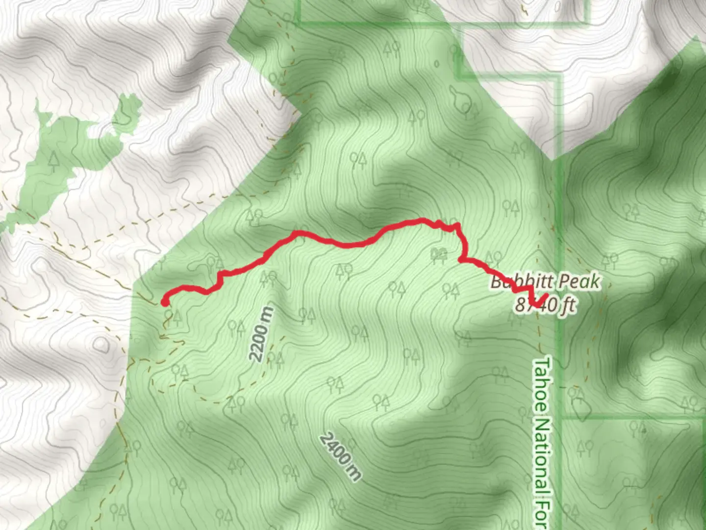 An image depicting the trail Babbitt Peak via Badenough Canyon Trail and its surrounding area.