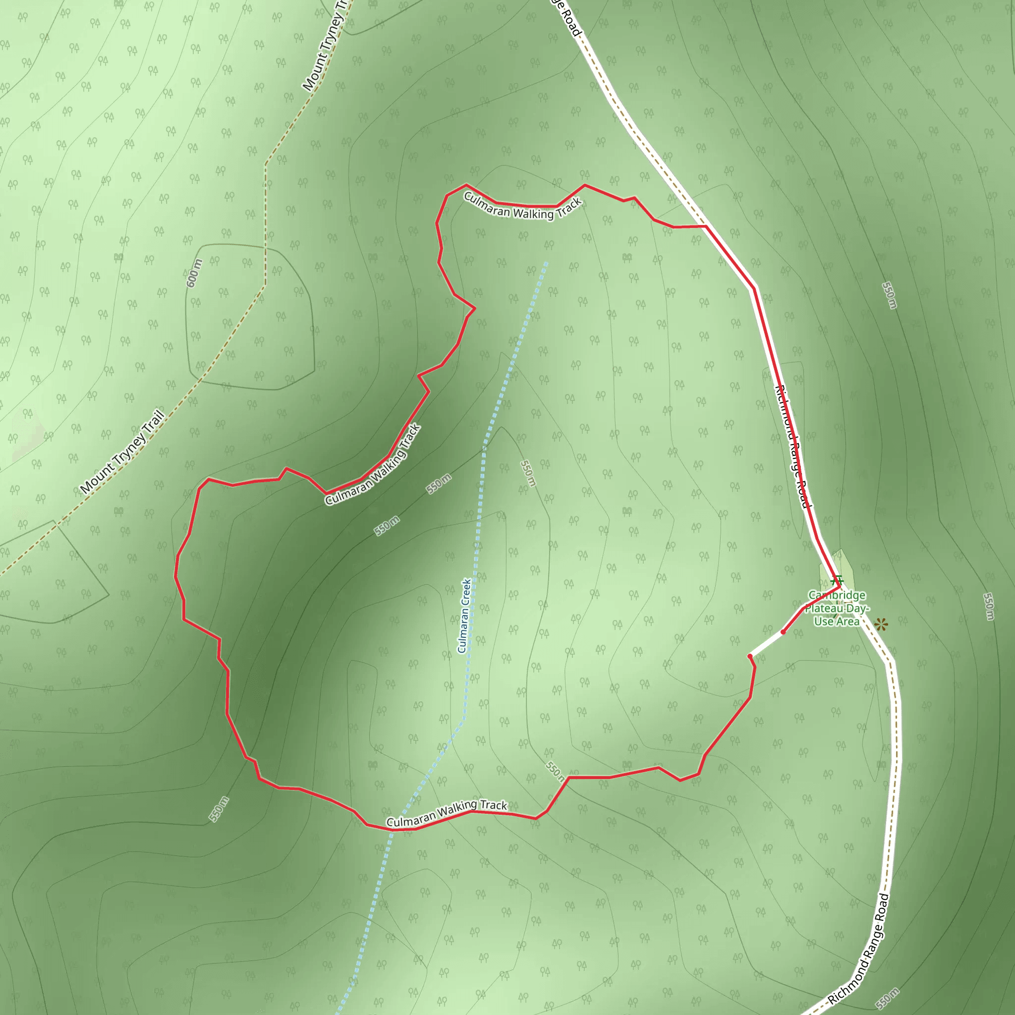 Culmaran Valley Track mobile static map