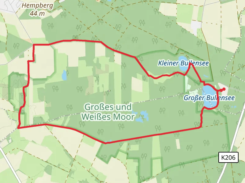 Großer Bullensee via Große Moorroute Rotenburg