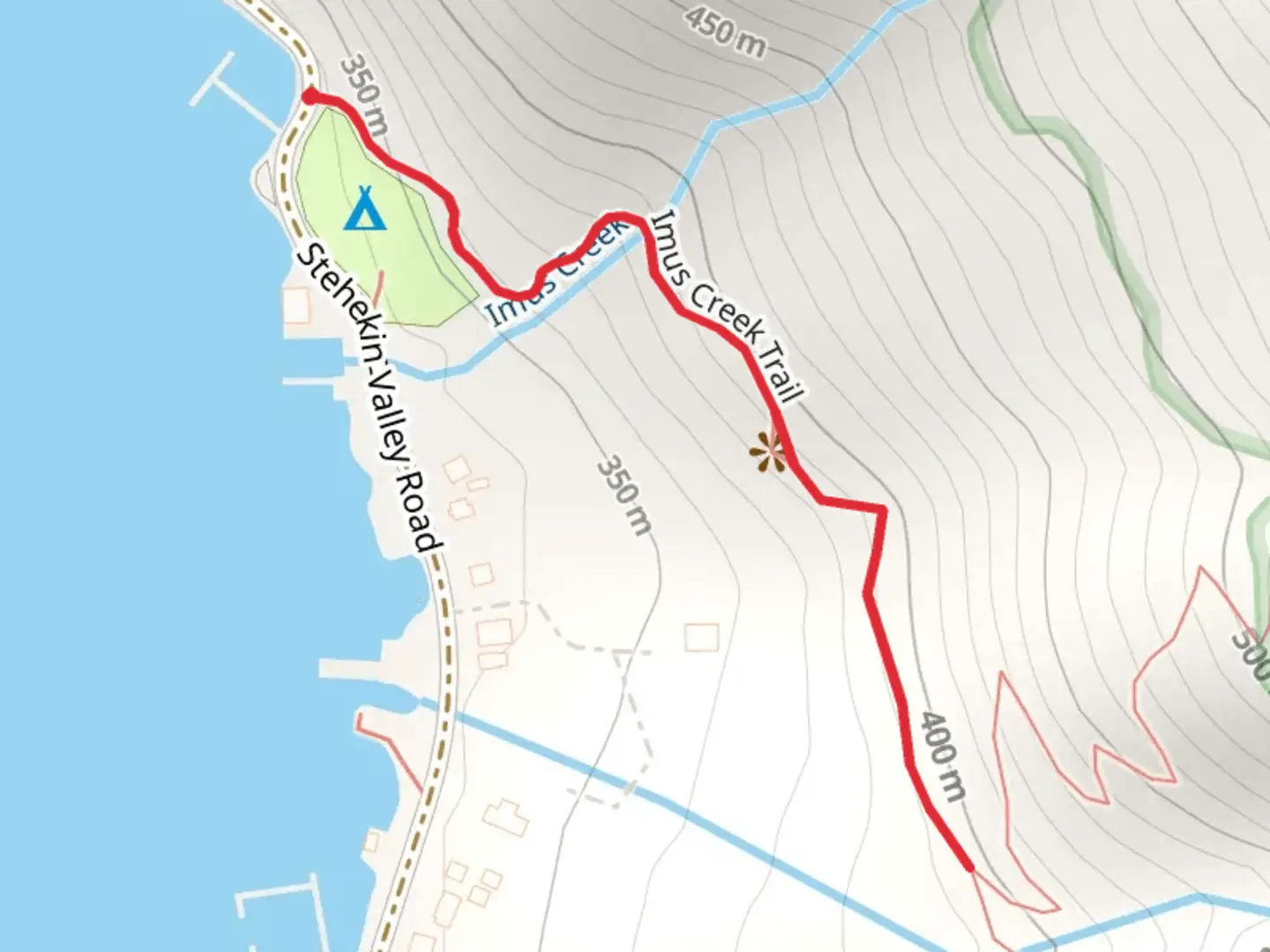 An image depicting the trail Imus Creek Trail and its surrounding area.