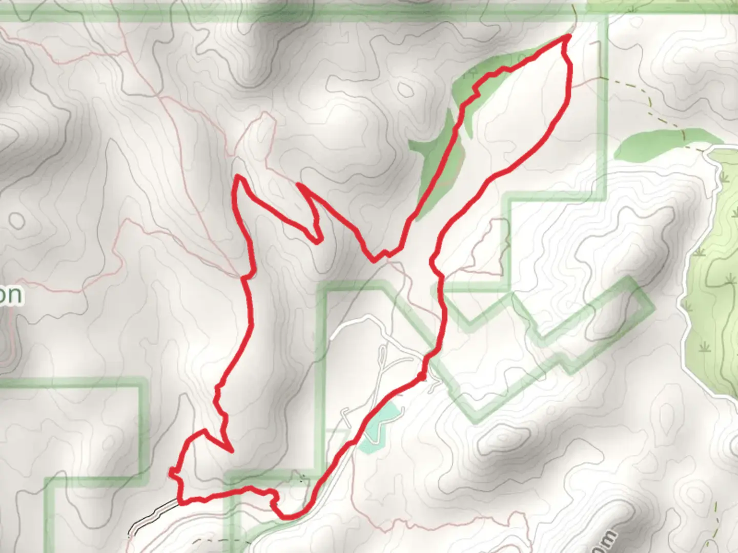 An image depicting the trail Dragon Fly and Maricopa Loop Trail and its surrounding area.