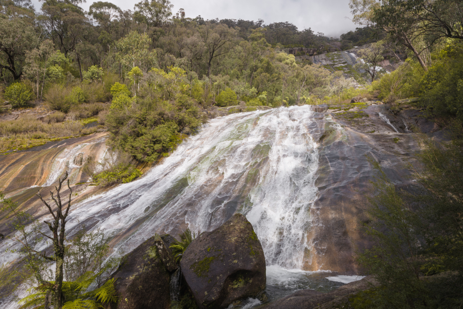 An image depicting the trail Eurobin Falls Trail and its surrounding area.