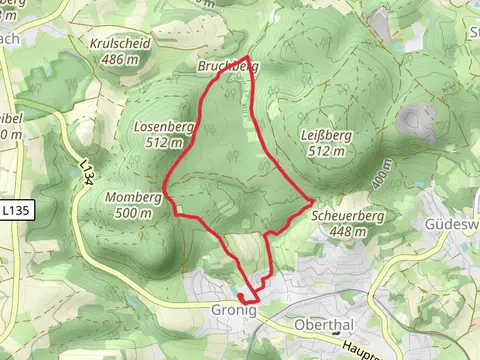 Bruchberg via Roetelsteinpfad