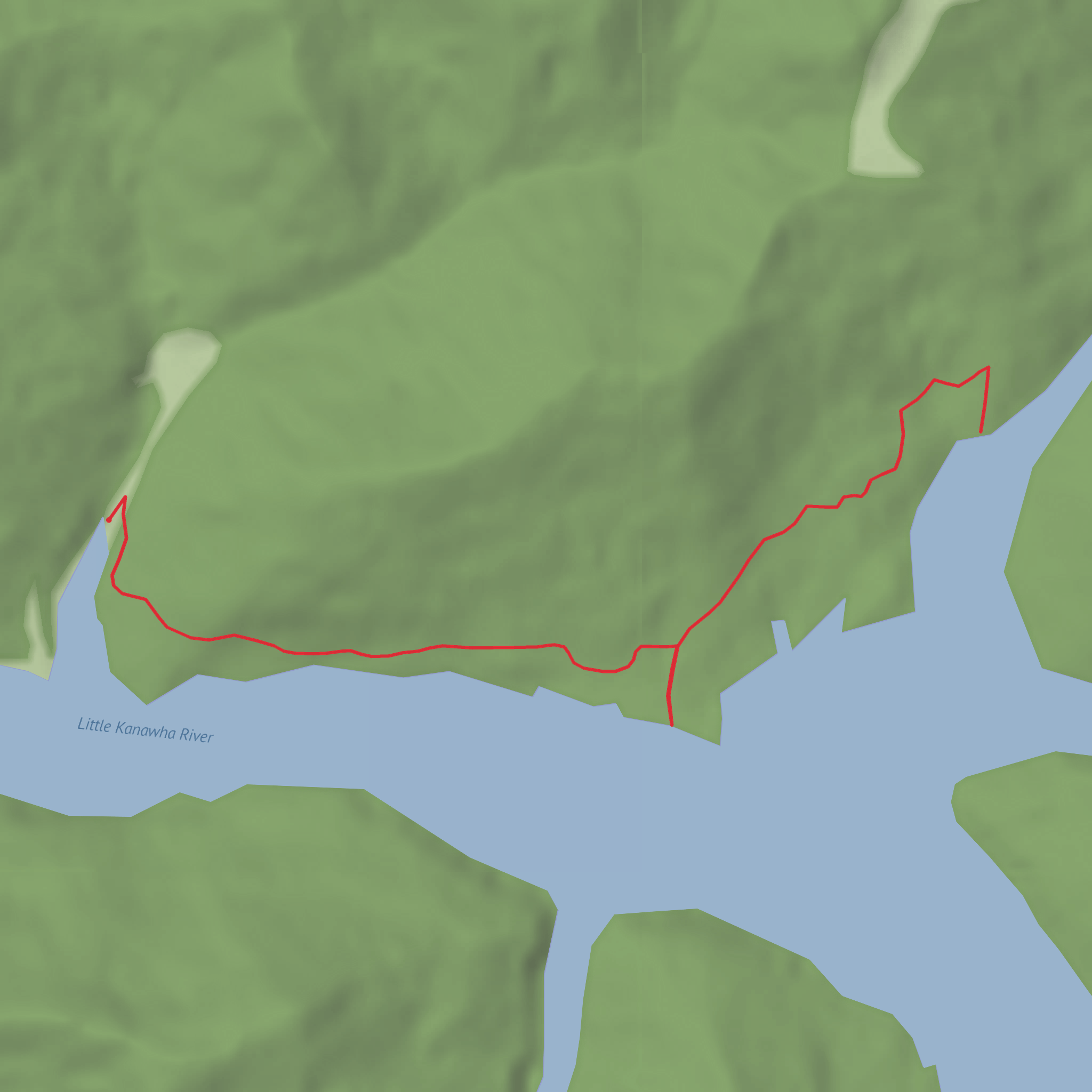 Thicket Trail mobile static map