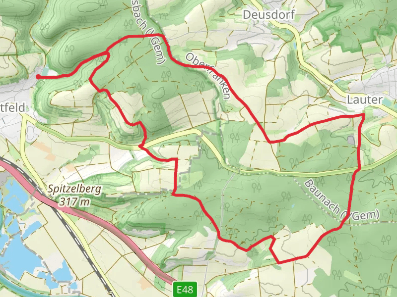 Rundwanderweg Fasan Stettfeld and Mainweg Teil