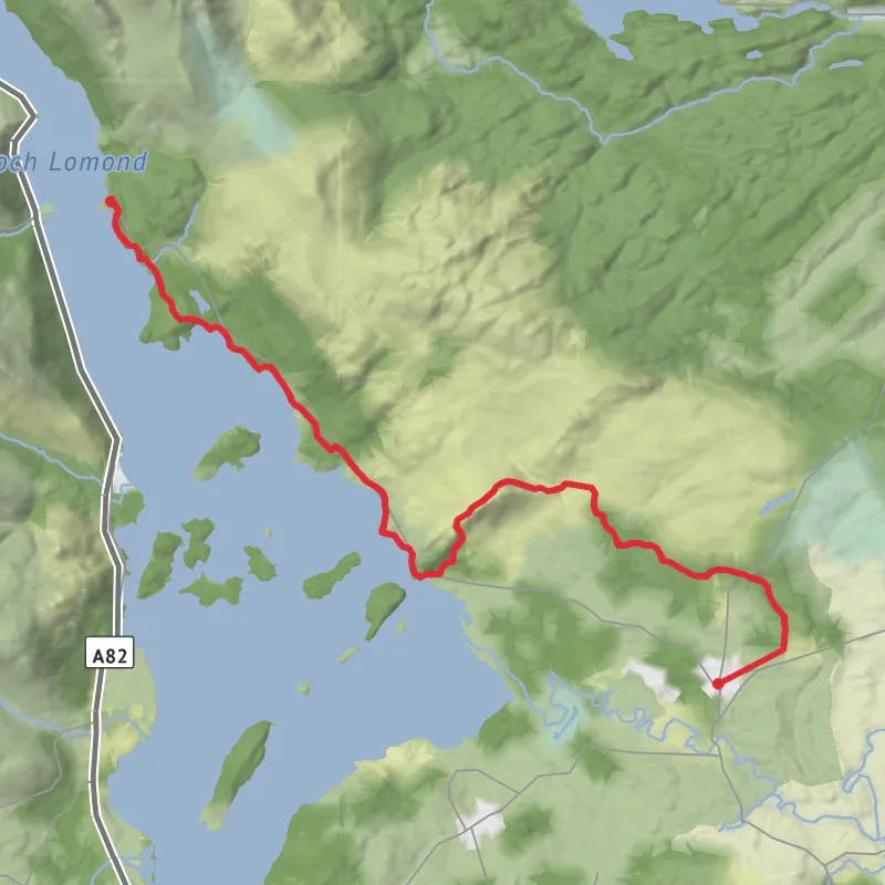 Hike from Drymen mobile static map