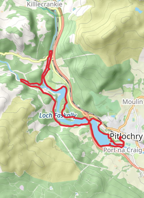 Perth and Kinross Walking mobile static map