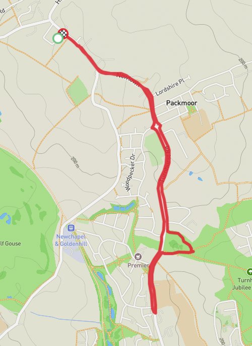 Newcastle under Lyme Running mobile static map