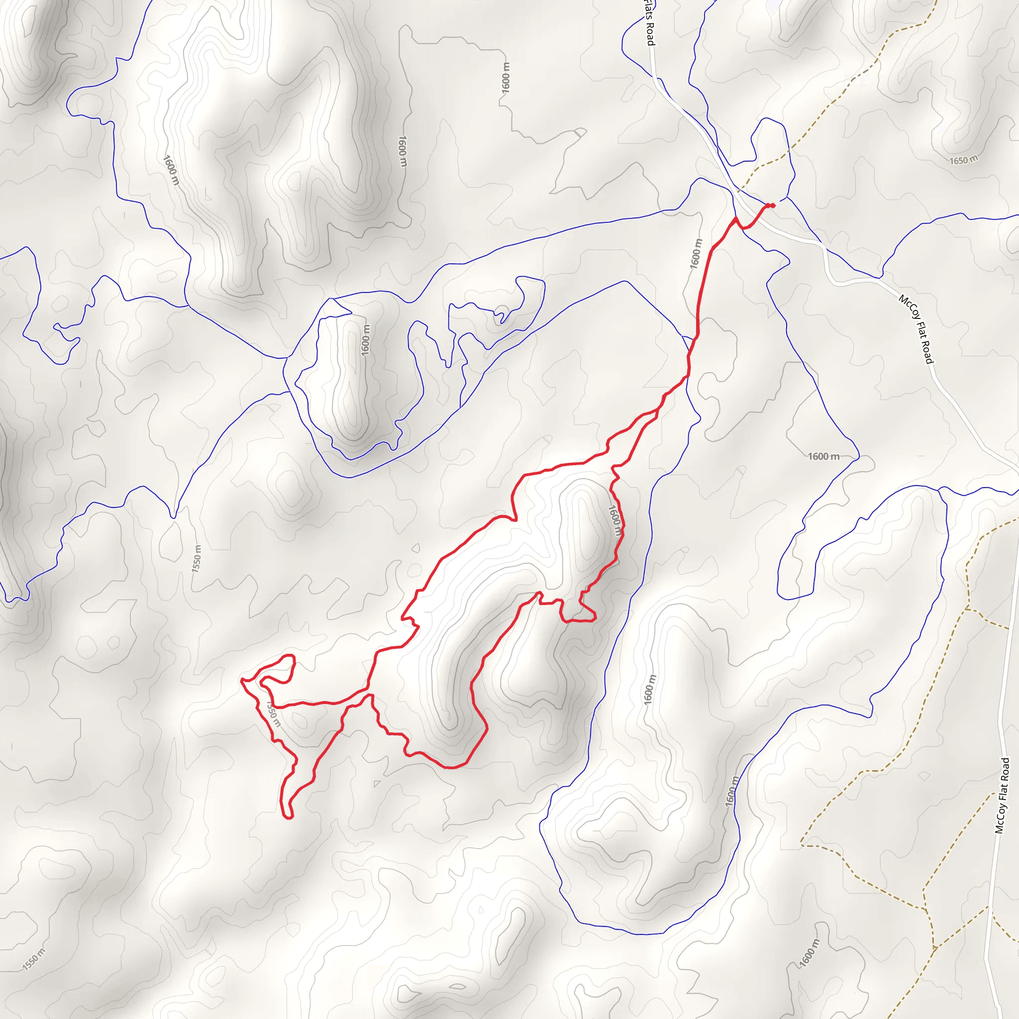 Slippery When Wet Loop Trail mobile static map
