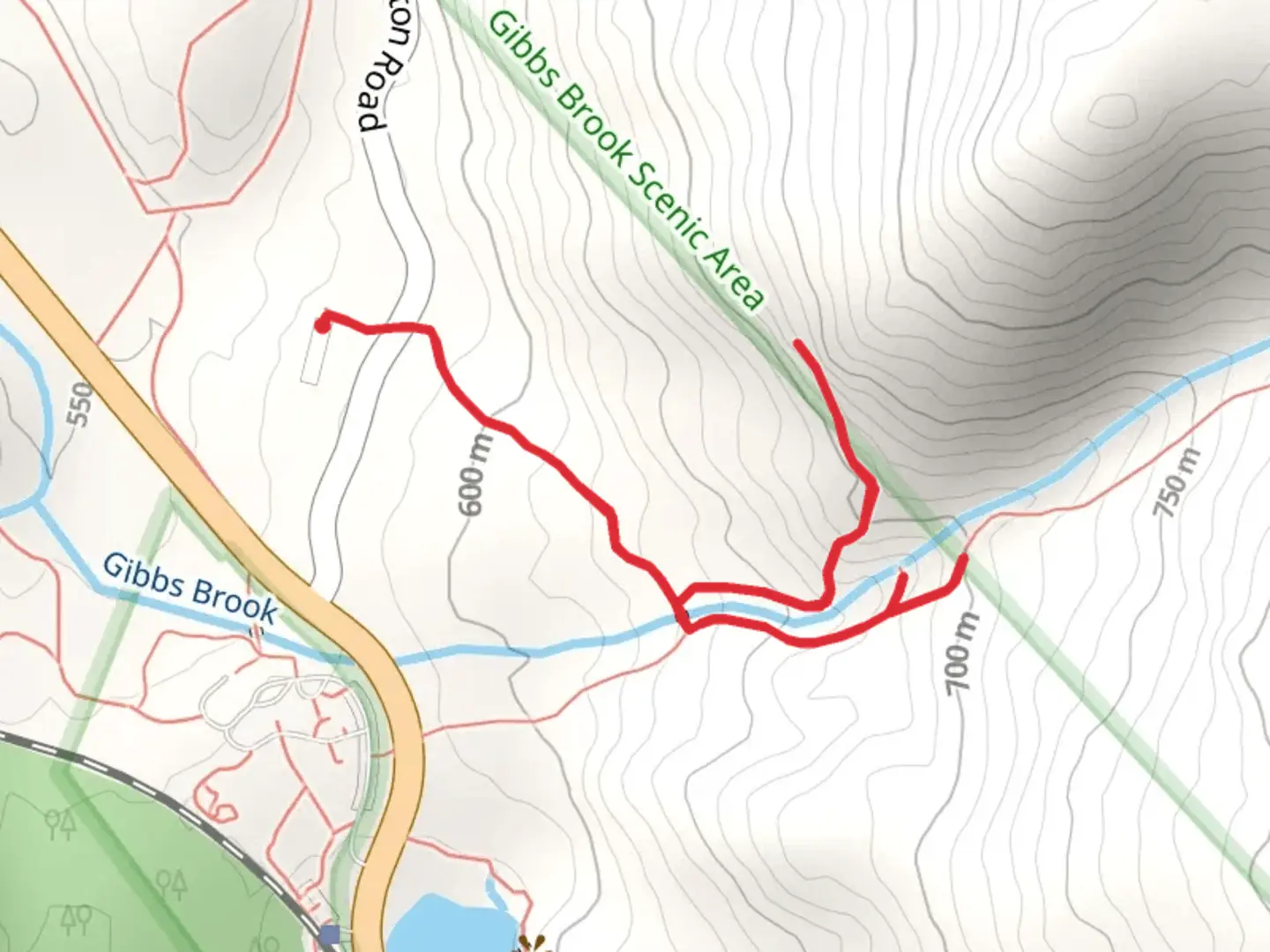 An image depicting the trail Crawford Cliff and Crawford Path Trail and its surrounding area.