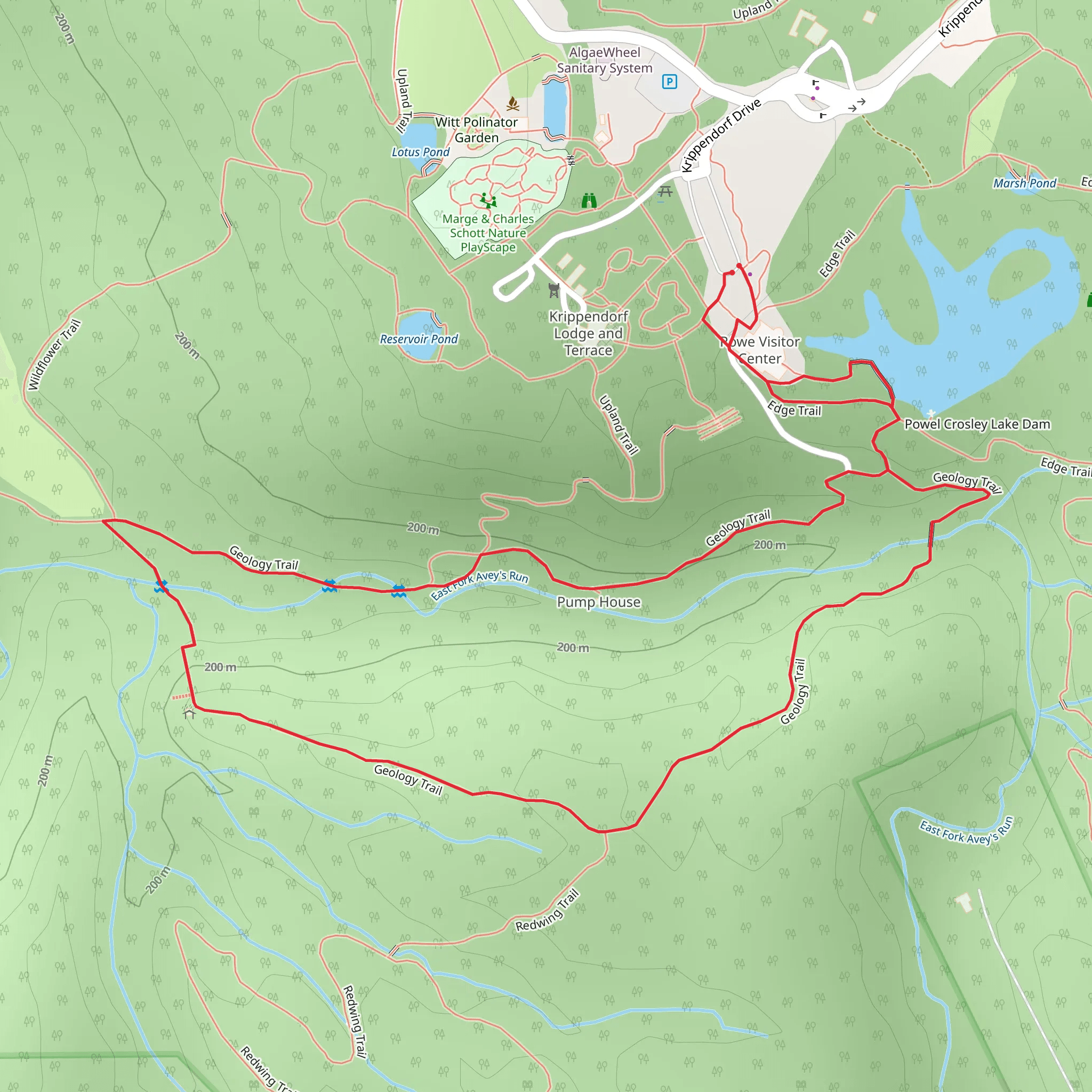 Edge and Geology Loop Trail mobile static map