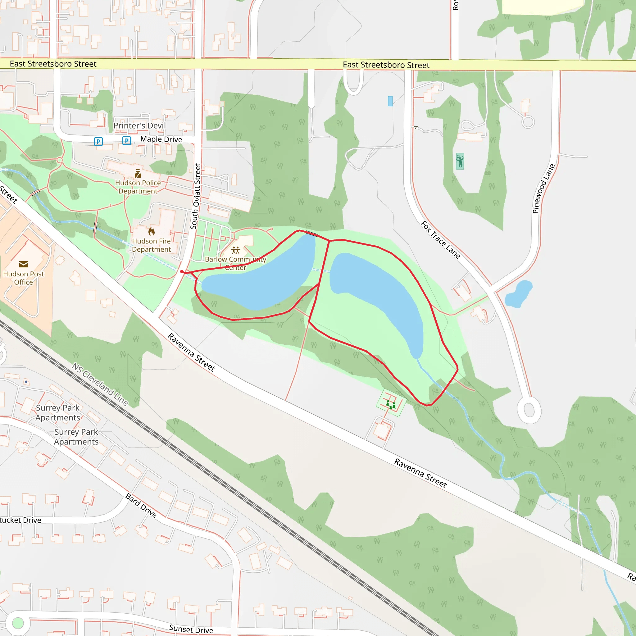 South Oviatt Street Loop mobile static map
