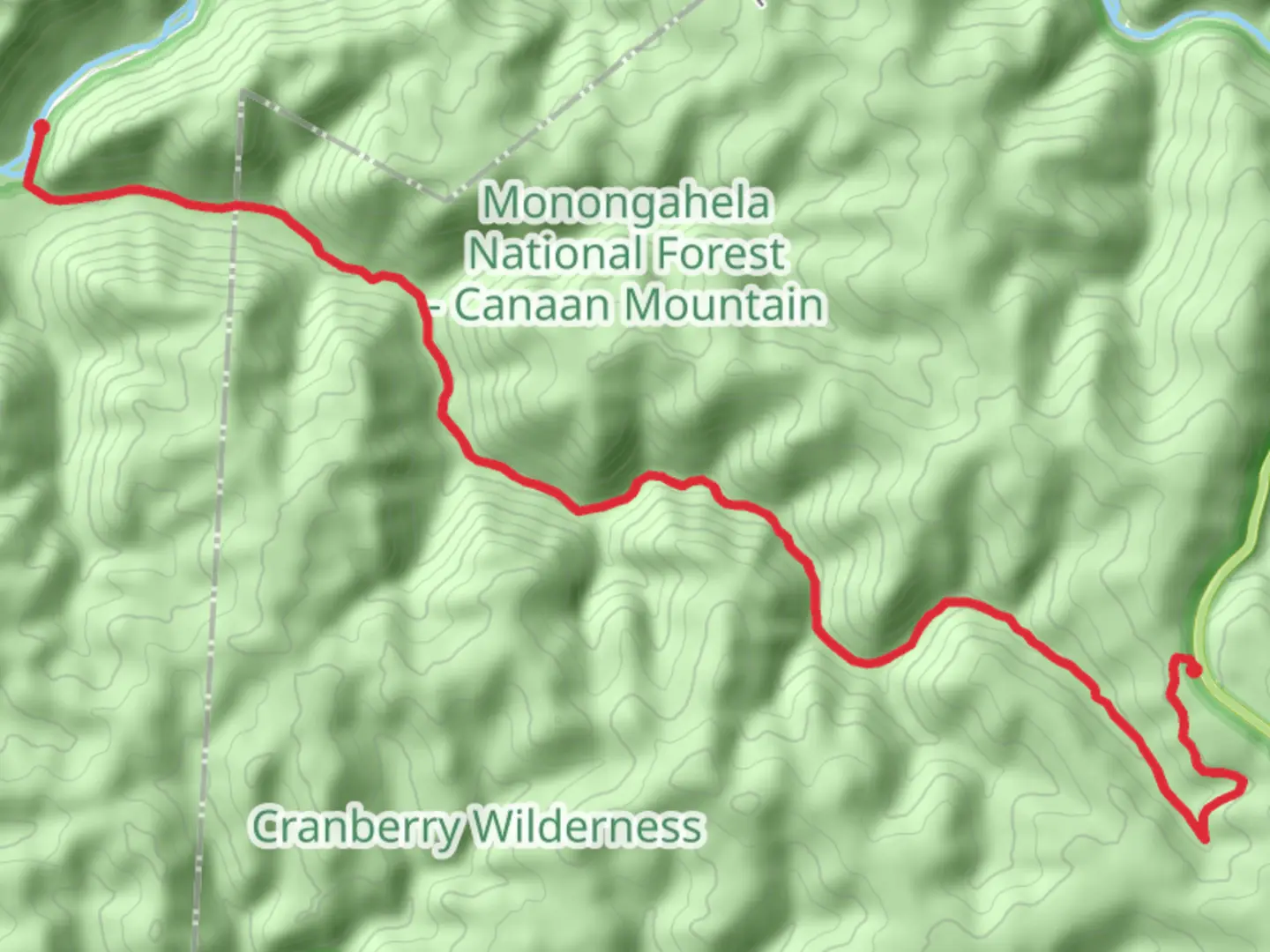 An image depicting the trail Middle Fork Trail Point to Point and its surrounding area.