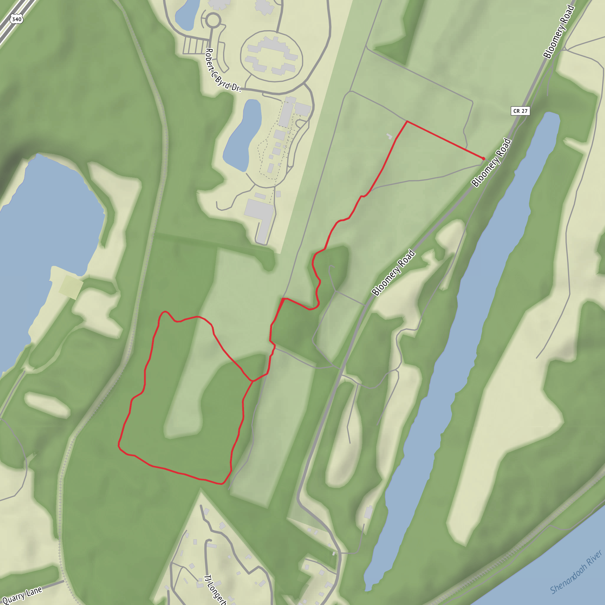 Allstadt Farm Trail mobile static map