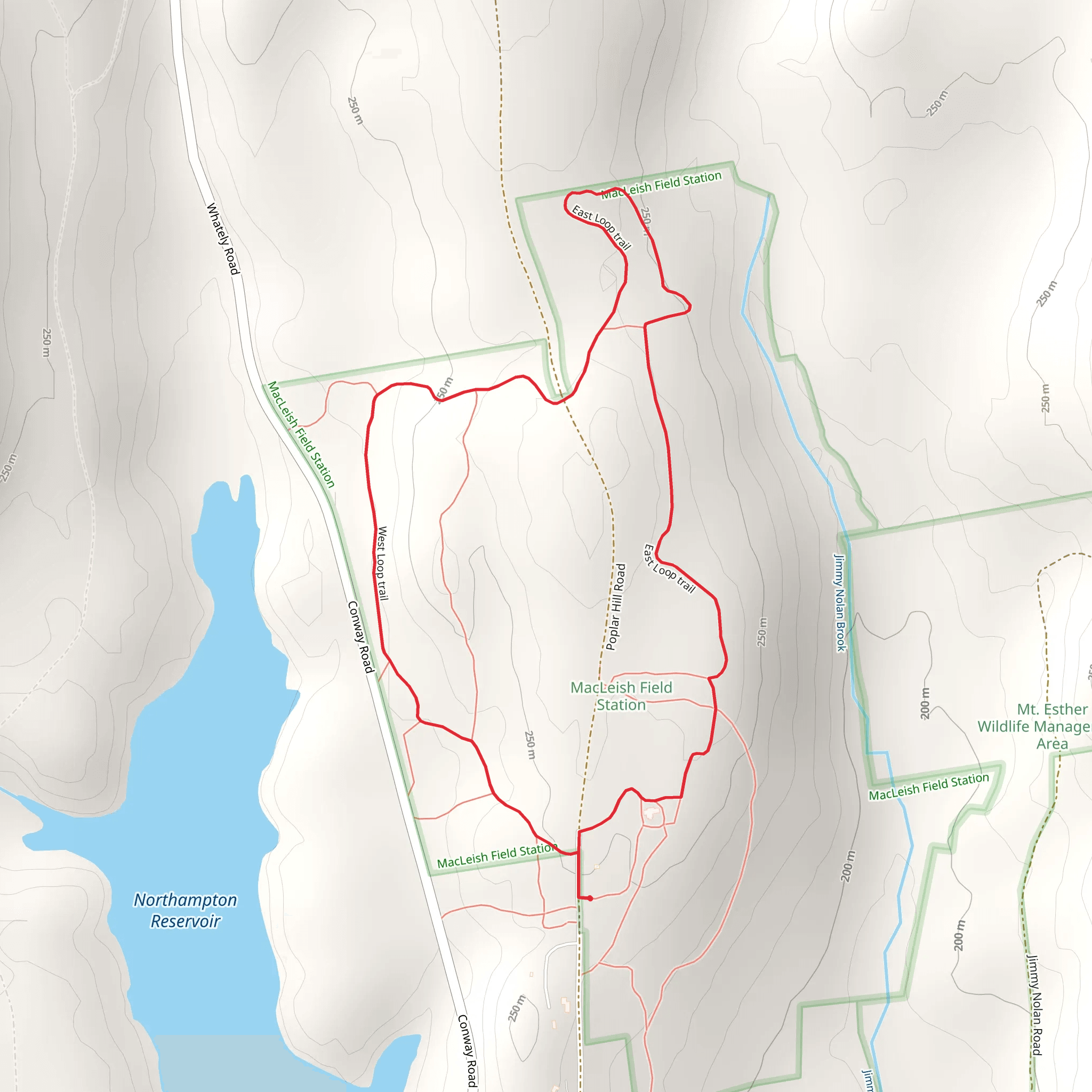 Poplar Hill Road Loop mobile static map