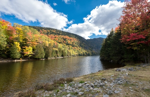 Indian Head and Rainbows Falls Lookout via E River Trail and W River Trail