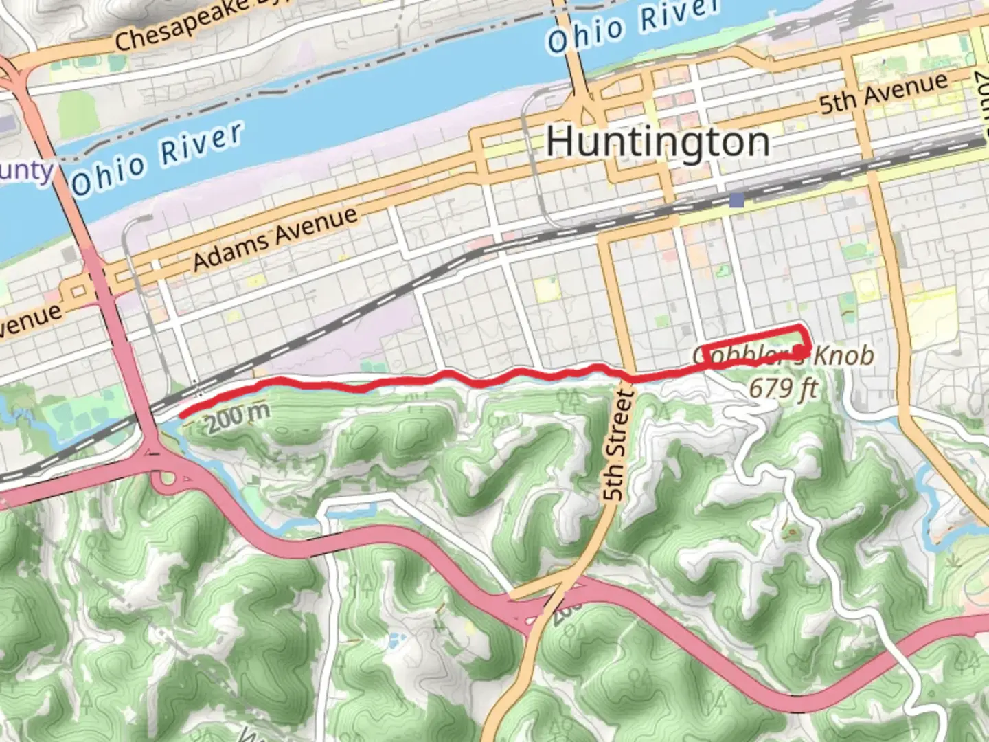 An image depicting the trail Fourpole Creek Walk and its surrounding area.