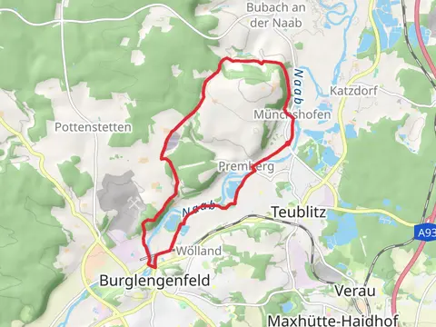 Naab via Staedtedreieck Rundweg and Scharzenfeld