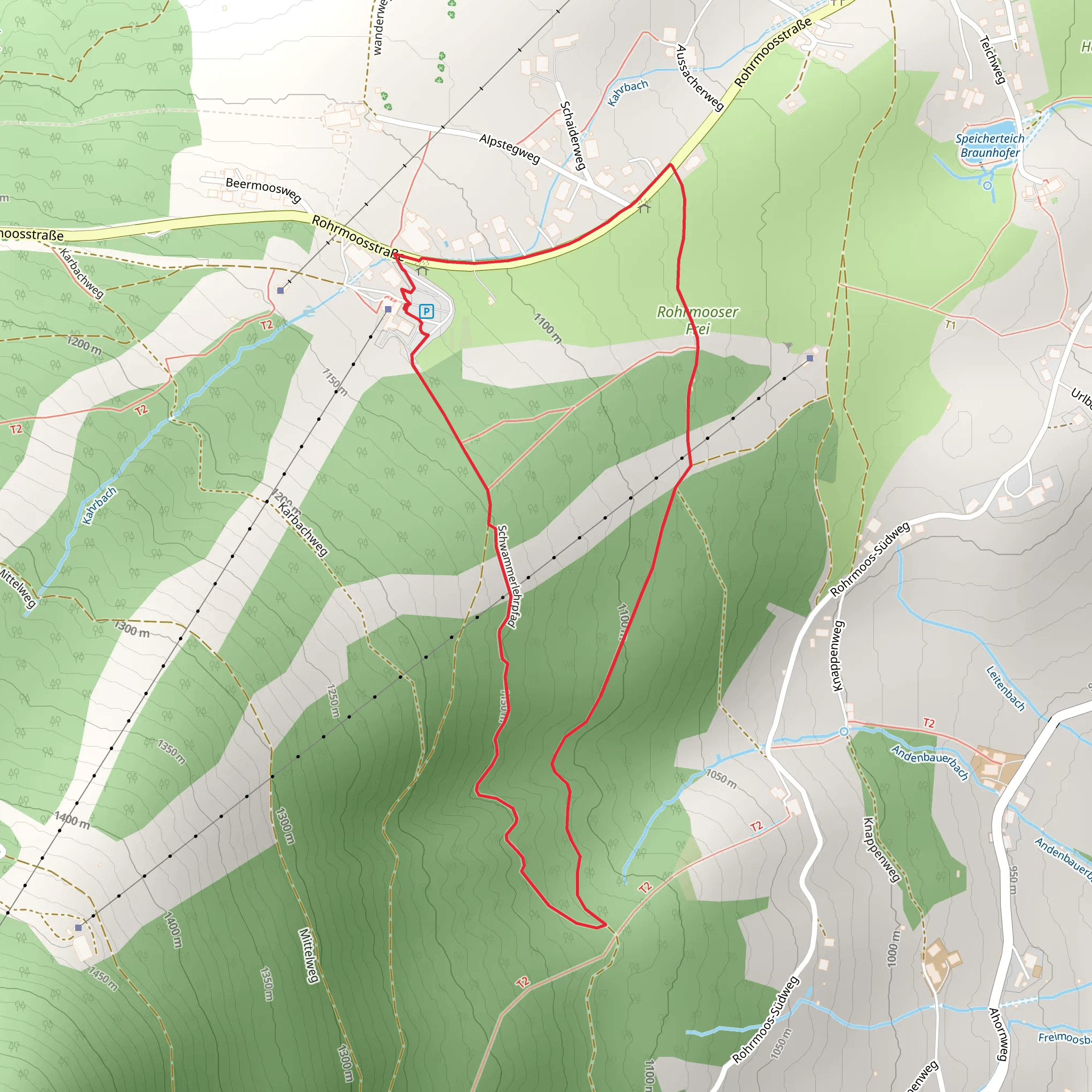Mushroom Nature Loop Trail mobile static map