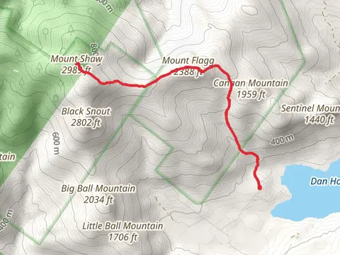 Mount Flagg and Mount Shaw Trail via Canaan Road