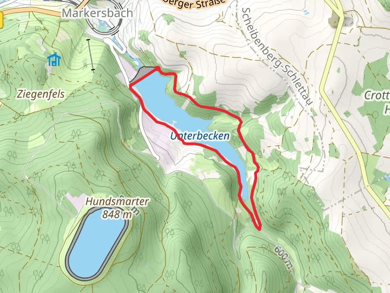 Unterbecken via Rundweg