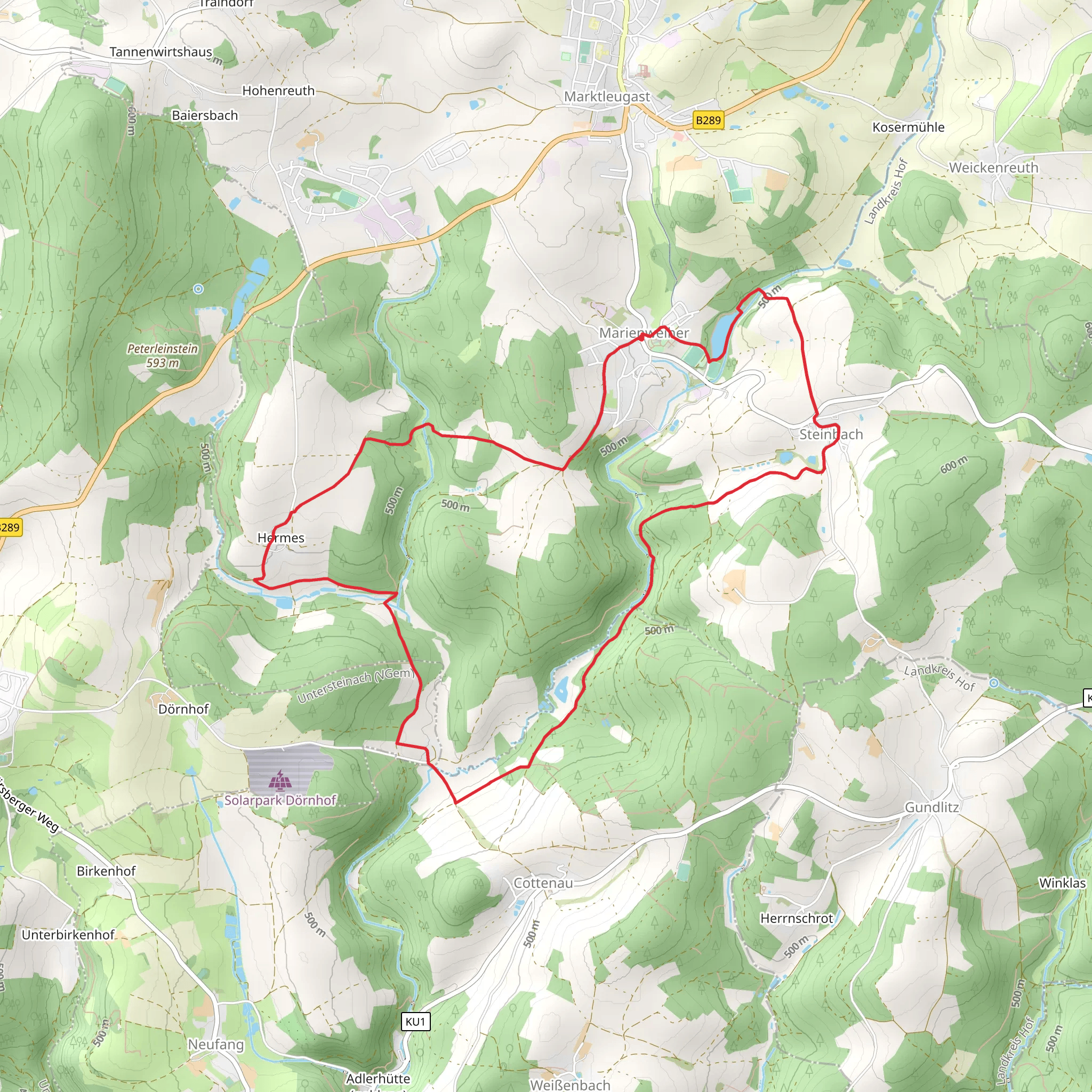 Zechteich via Fraenkisches Steinreich mobile static map